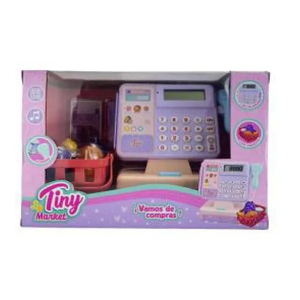 Caja registradora con accesorios y sonido Tiny