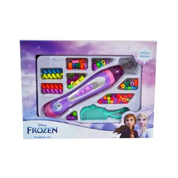 Trenzador con accesorio Frozen en caja 28x21x5 cm