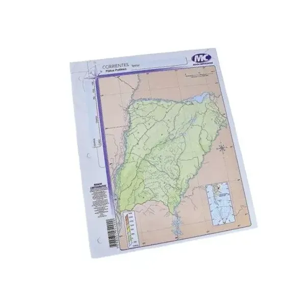 Block mapas m.c.n.° 3 pcia. corrientes fp x40 unid.