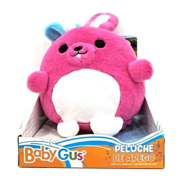 Peluche conejo con luz y sonido a pilas
