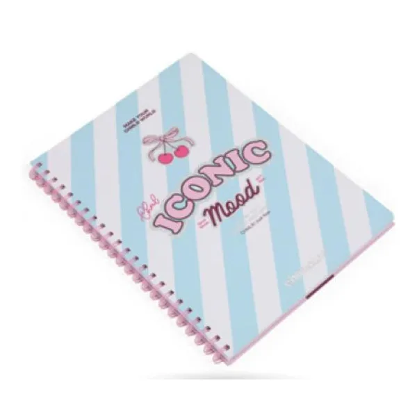 Cuaderno a4 espiralado 80 hojas iconic