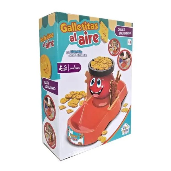 Juego de equilibrio galletitas al aire