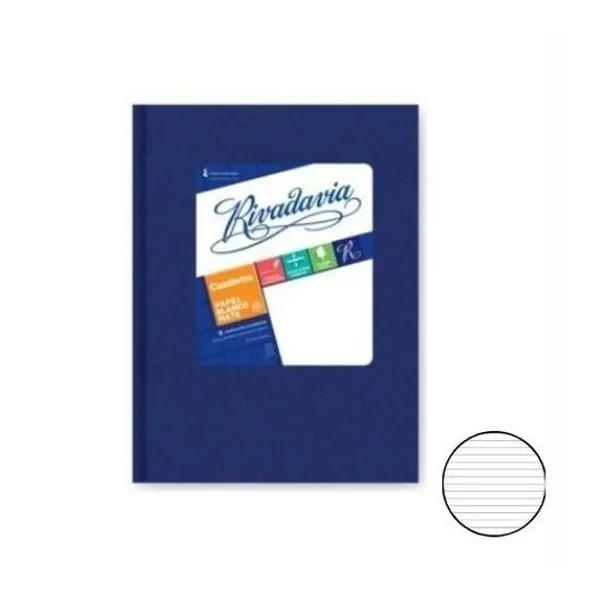 Cuaderno 16x21 rayado t/d araña azul 98h Rivadavia