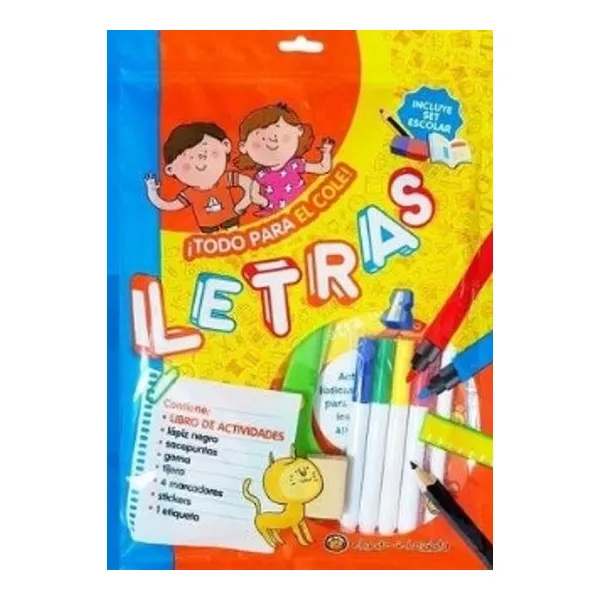 Letras ¡todo para el cole! (set escolar)