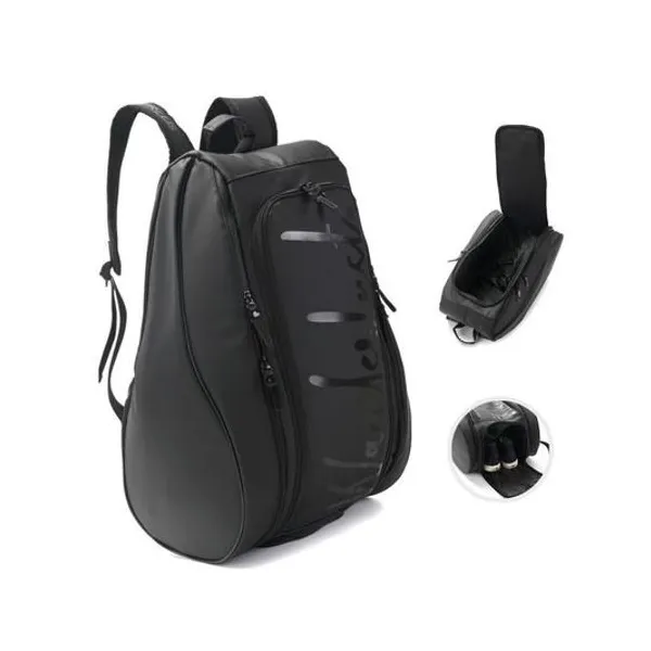 Mochila paletera padel impermeable negra 58x31x36 cm wanderlust