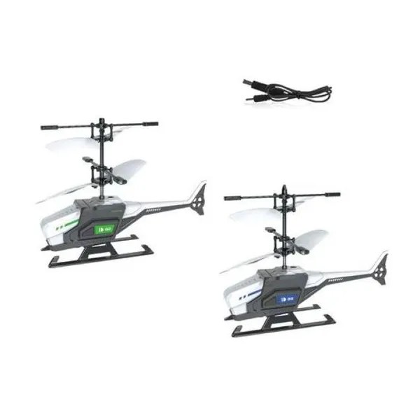 Helicóptero eléctrico de juguete. doble hélice. con sensor de proximidad. incluy
