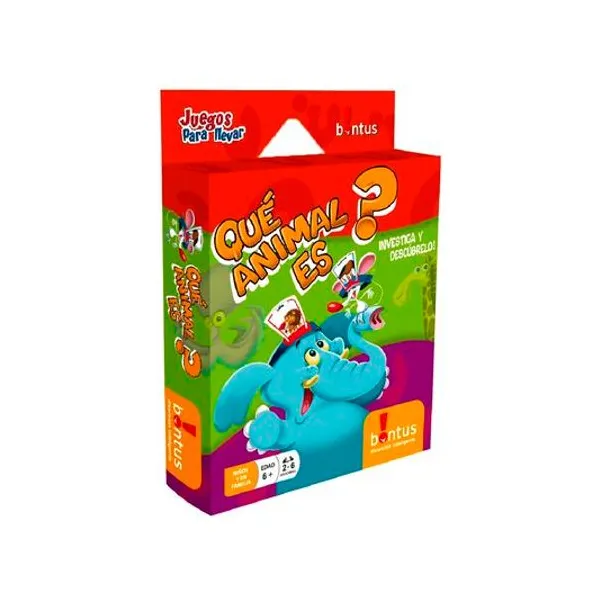 Juego de cartas que animal es? en caja 13.5x18.5 cm