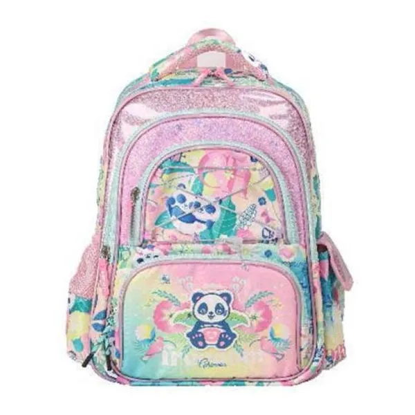 Mochila espalda trama niveles rainbow 16" panda