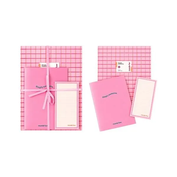 Set de cuadernos a4/a5 50/32h y anotador 32h simply awesome mundo fw