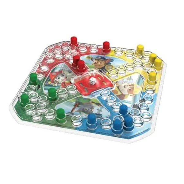 Paw Patrol - ludo juego con tablero de juego, dado y 16 piezas plasticas. juego