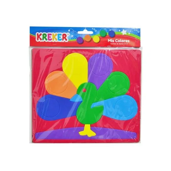 Juego de encastre de goma eva mis colores 28x24 cm Kreker