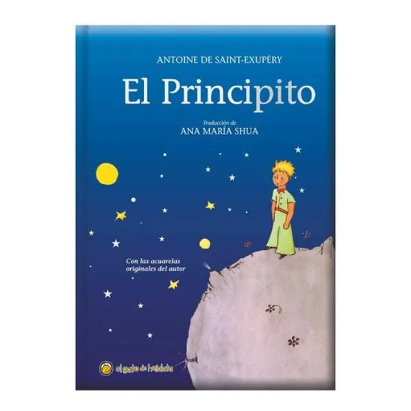 El principito tapa acolchada azul