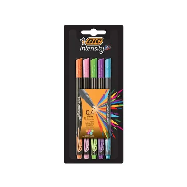 Microfibra BIC intensity bl.x 5 colores fashion