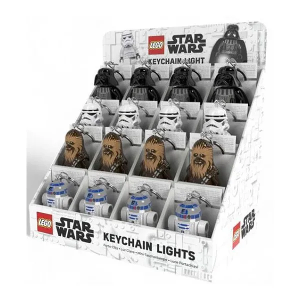 Llavero figura con luz Lego star wars display