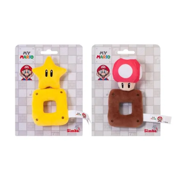 My mario - surtido sonajero estrella y hongo 15 c