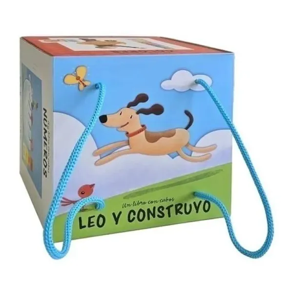Un libro con cubos: leo y construyo. incluye 10 cubos + 1 libro de cartóné