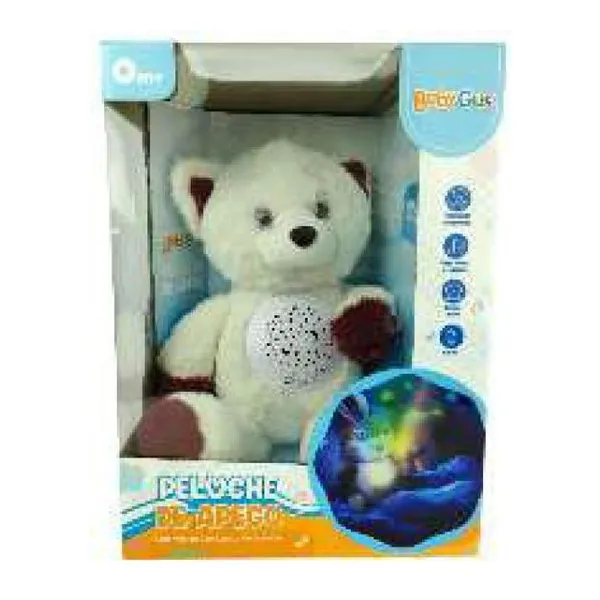 Peluche zorro con luz y sonido a pilas