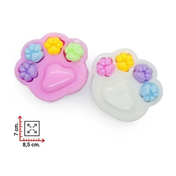 Squishie huella multicolor (caja x20 unidades)