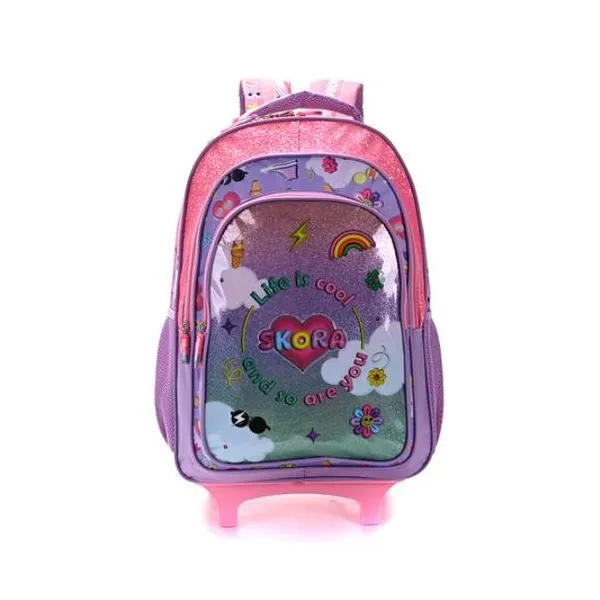 Mochila 18" con carro life is cool Skora