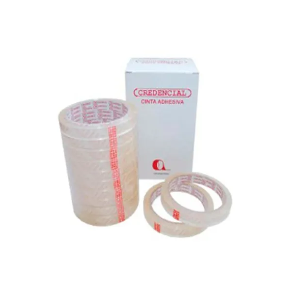 Cinta adhesiva credencial 12 x50 mts