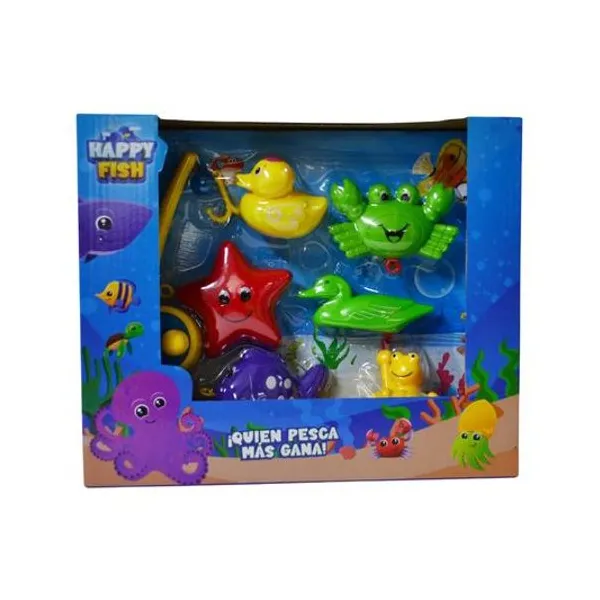 Set de pesca con accesorios en caja 28.5x24x7.5 cm
