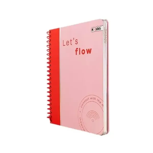 Cuaderno espiral a5 Mooving premium pastel block 96 hjs.