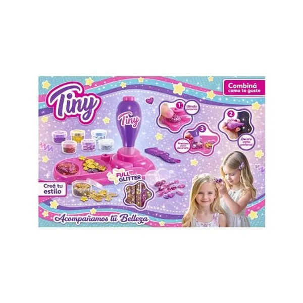 Set aplicador de gemas para el pelo en caja 31x22x8 cm