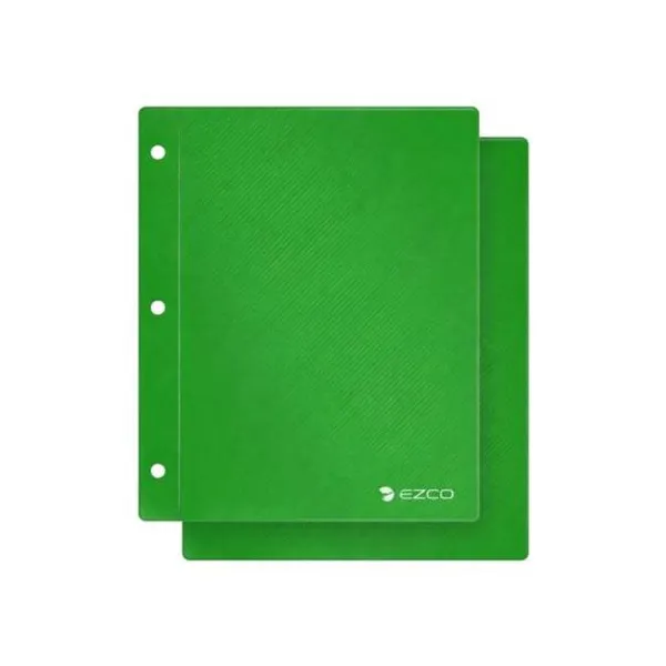 Carpeta n.° 3 dos tapas pvc verde Ezco
