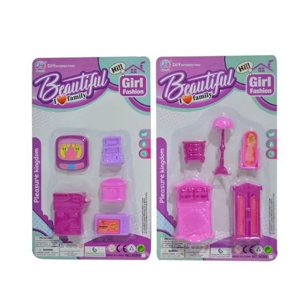 Set de muebles 5 piezas en blister 32x19x3 cm
