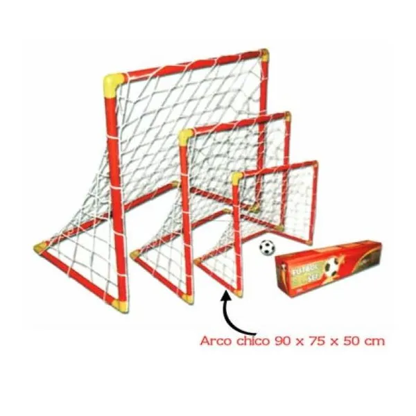 Arco de fútbol infantil con pelota (con caño de 2,5 cm de diámetro)
