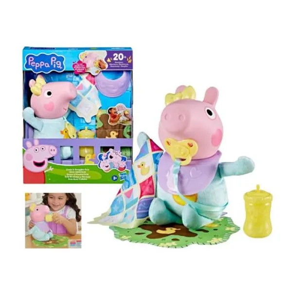 Hasbro Peppa Pig - muñeca 30 cm - evie la beba interactiva + de 20 sonidos