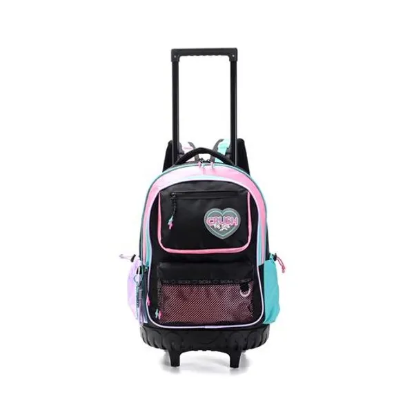 Mochila 18" con carro think happy lettering crush Skora