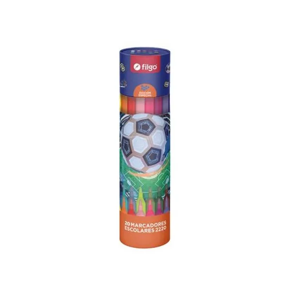 Marcador escolar Pinto 2220 fútbol tubo x20 unidades Filgo