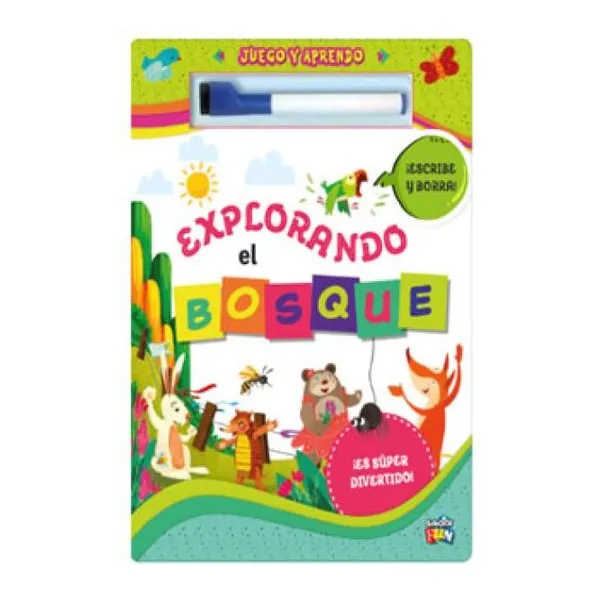 Juego y aprendo. explorando el bosque (marcador que escribe y borra)