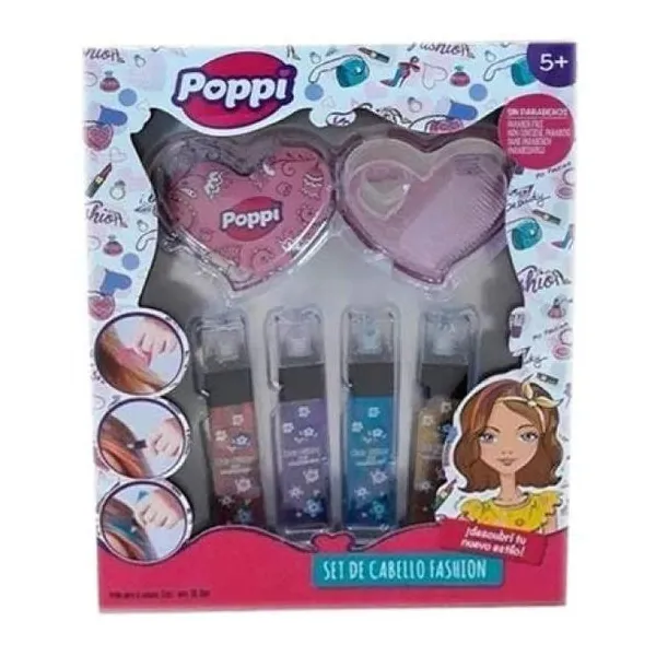 Poppi set de pinta cabello fashion