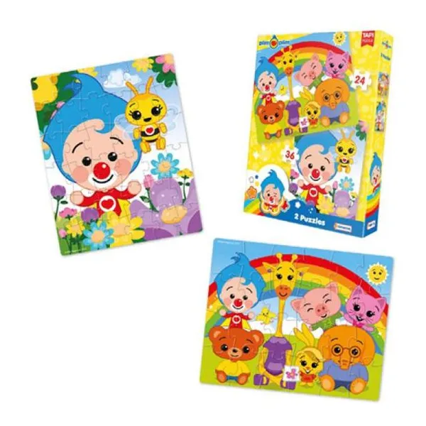 2 puzzles 24 y 36 piezas. puzzle: 16x20 cm tamaño: 24,5x18,5x4 cm