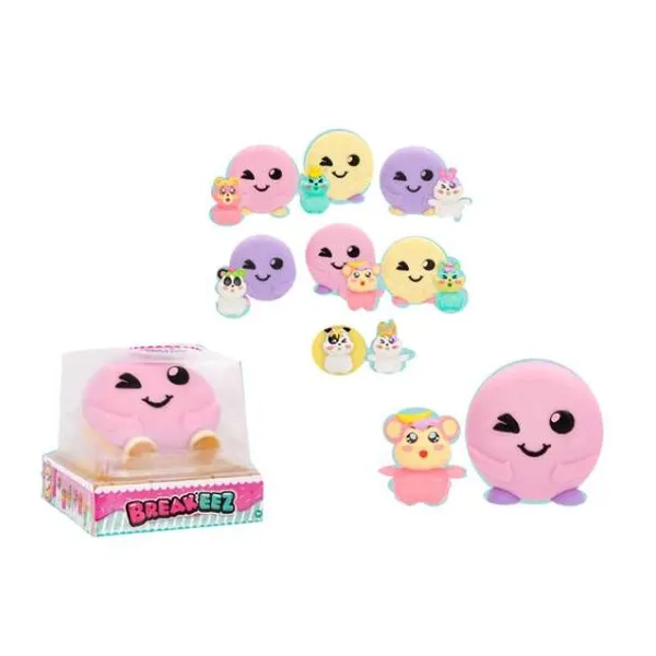 Breakeez - macarron con muñeco sorpresa coleccionable con slimy - en caja exhibi