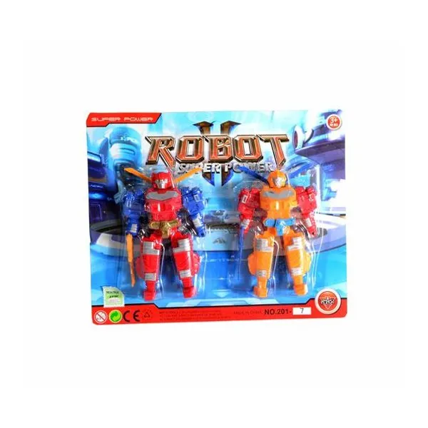 Robots x2 en blister 25x21x4 cm