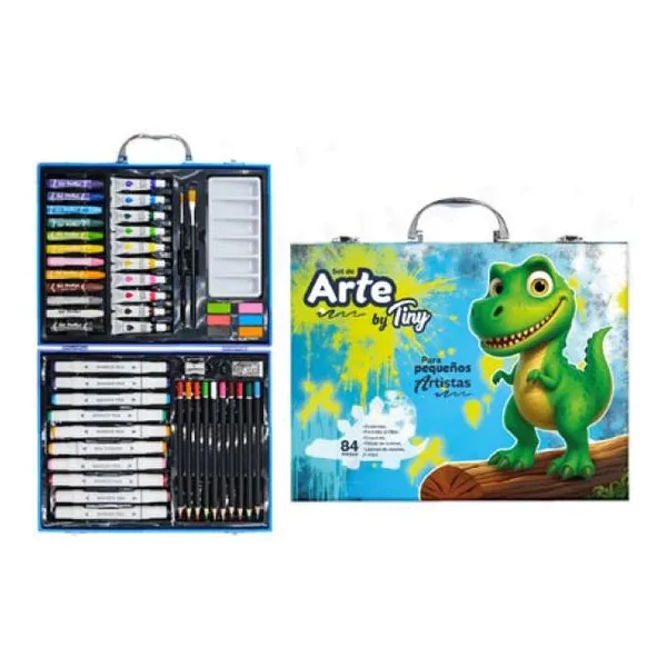 Set de Arte dinosaurio valija Tiny 30x23 cm/84 piezas