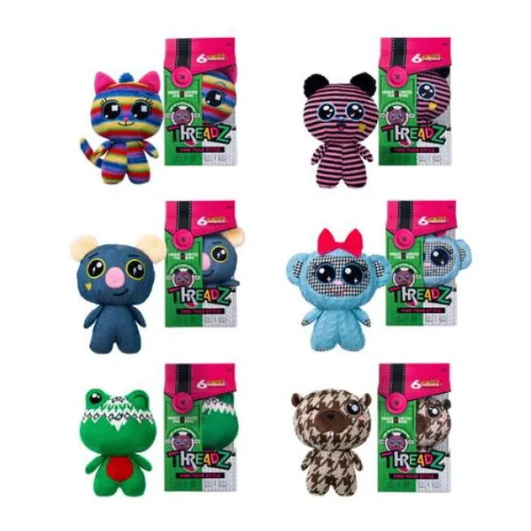 Threadz - peluches 24 cm find your style surtido - con caja exhibidora