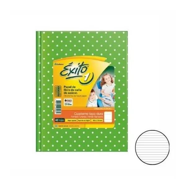 Cuaderno 16x21 rayado t/d lunar v.manz 48h Éxito
