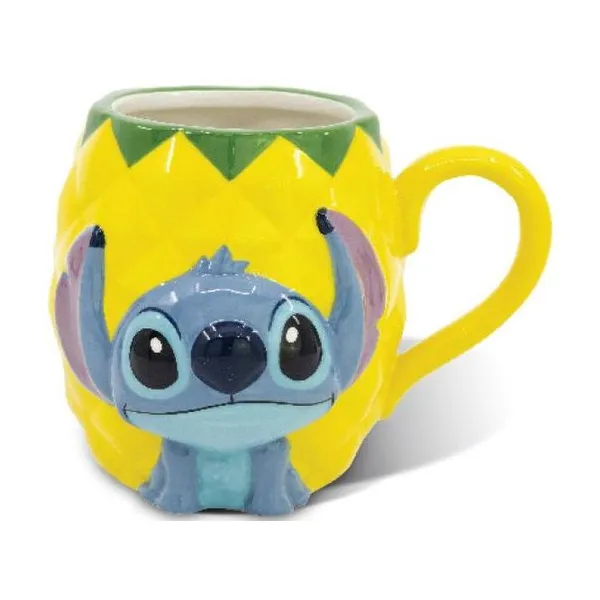 Stor ceramic 3d mug in gift box Stitch pineapple prmk 14 oz