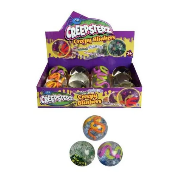 Pelota saltarina creepy con luz pocket money
