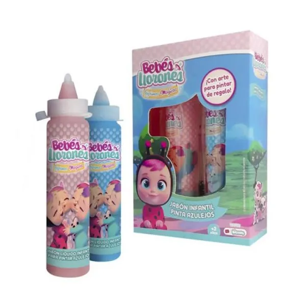 Jabon liquido para pintar azulejos -2 unidades- bebés llorones