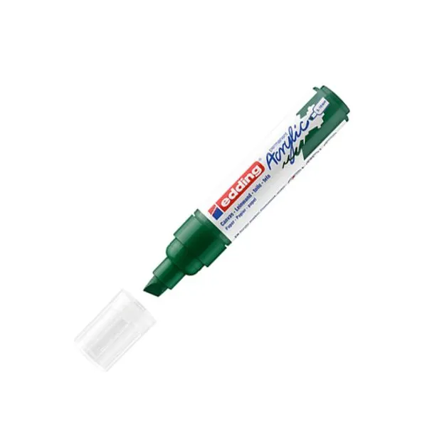 Marcador Edding 5000 perm.acrílico 10 mmverde musgo