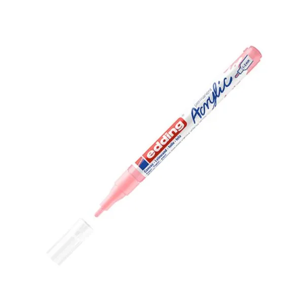 Marcador Edding 5300 perm.acrílico 2 mmrosa malva