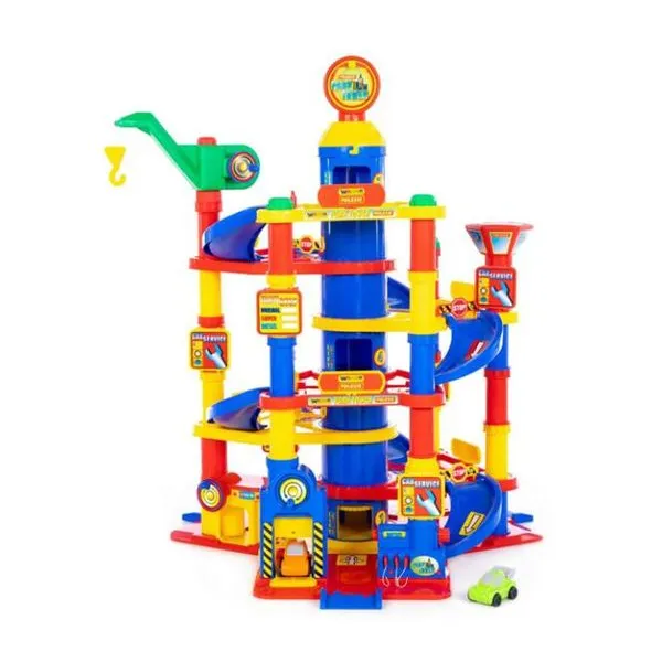 Park tower 7 floors with cars (box)