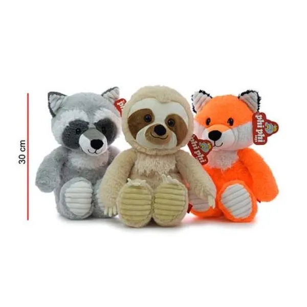Perezoso mapache y zorro 30 cm