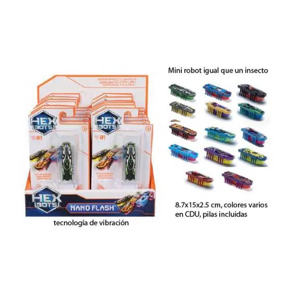 Hex bots nano flash con luz