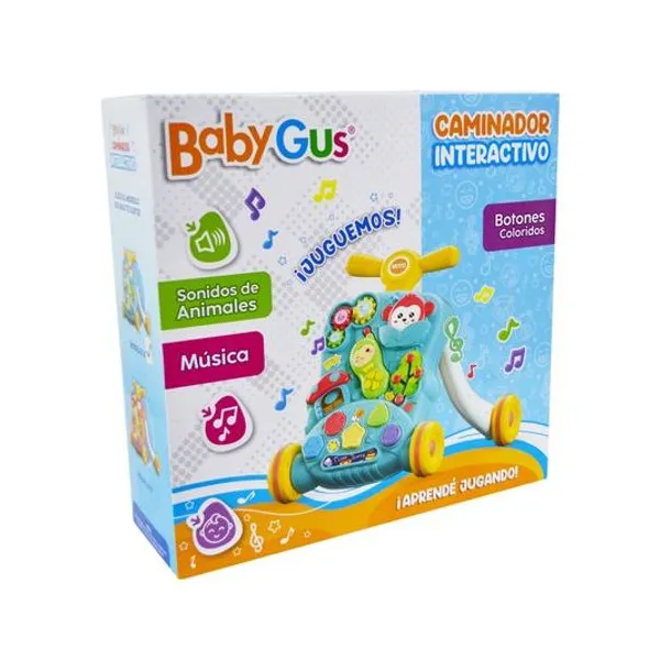 Caminador interactivo con luz y sonido 36x36x11 cm